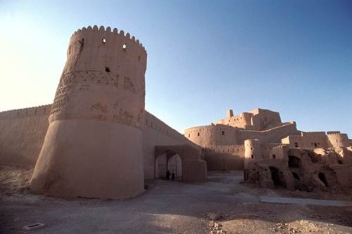 historical-nonfiction:The ruined city of Arg-e-Bam is made...