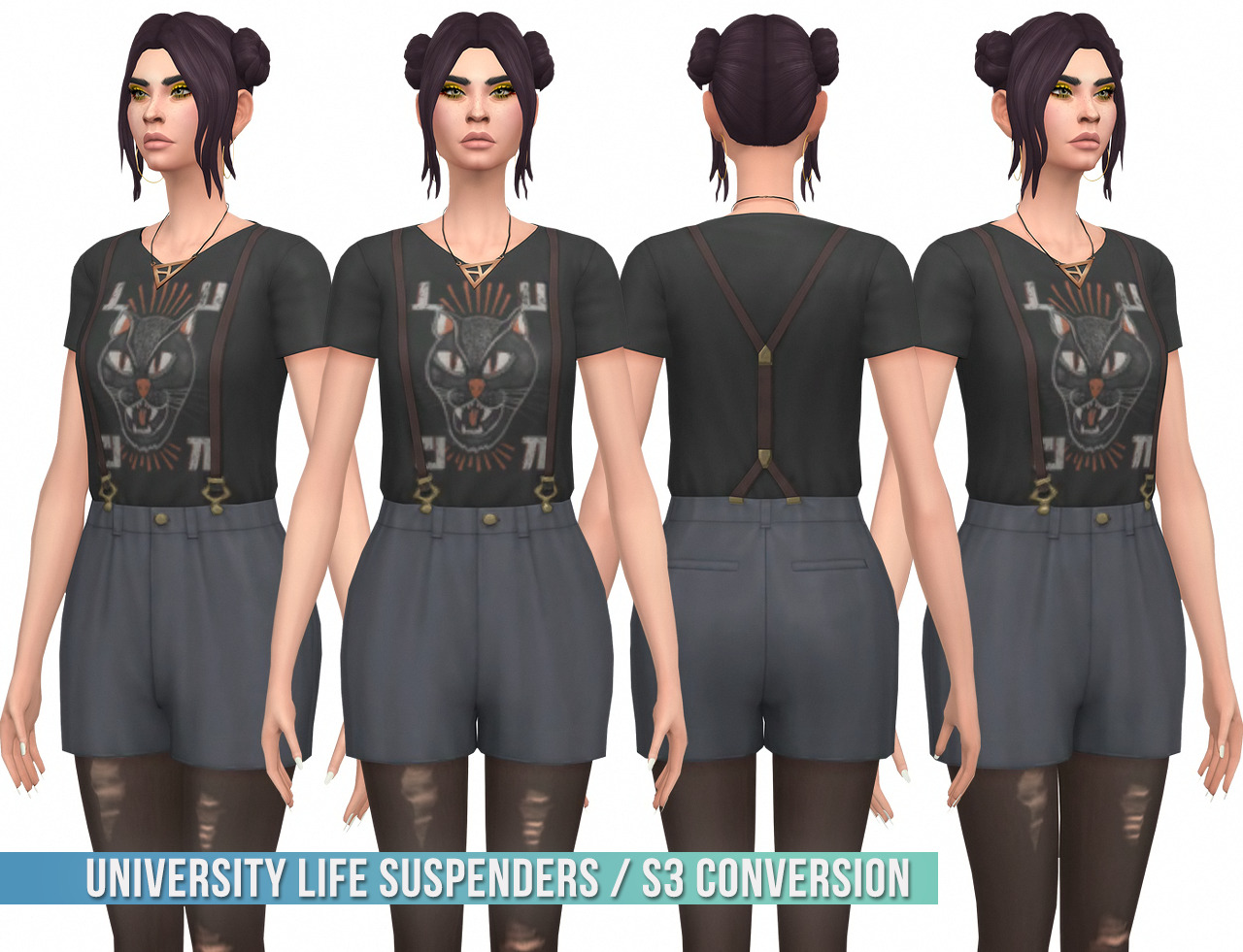 Suspender Accessory SIMS. High Waisted outfit with Suspenders SIMS 3. Фирма стате Юниверсити платья. Конвертация мода