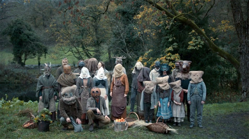 pastoralgothic:villagers dressed up for samhain in ‘the living...