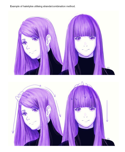 xz-art:How to Draw : Hairstyles Pt. 1After a really long time...