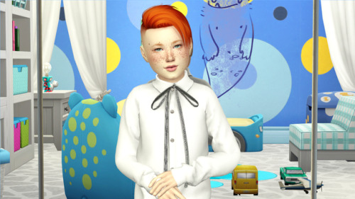 redheadsims-cc:ANTO SPARK HAIR - KIDS AND TODDLER...