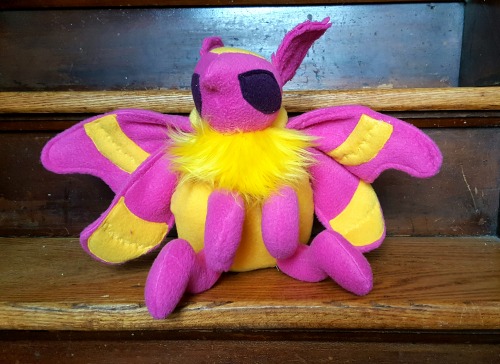 rosy maple moth plush