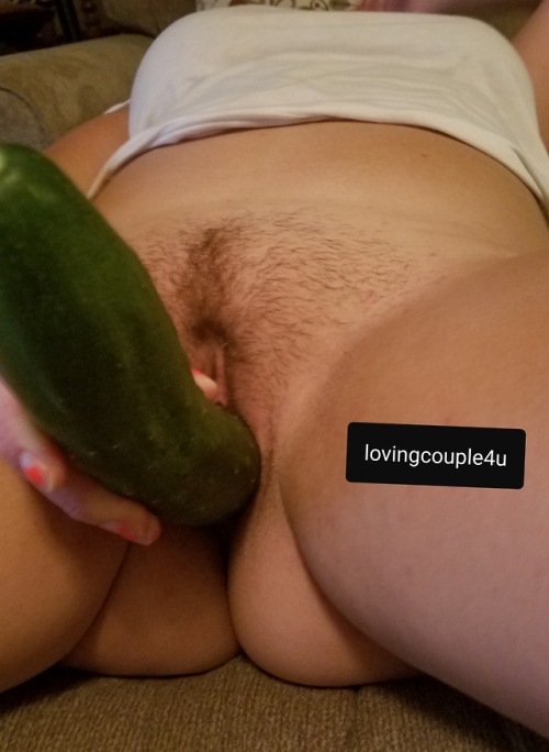 lovingcouple4u:Fresh from the garden… so big! Thoughts?