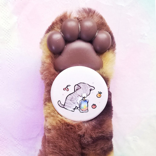 spicymochi:cat-prisun buttons are now in my shop!