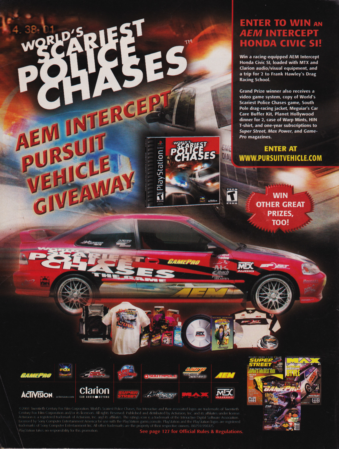 Video Game Print Ads — “World’s Scariest Police Chases” [Contest]