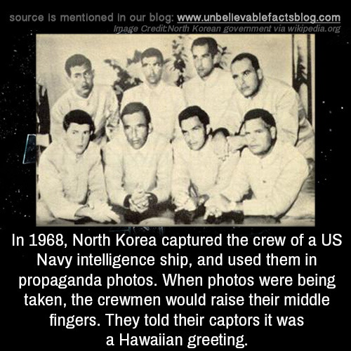 unbelievable-facts:In 1968, North Korea captured the crew of a...