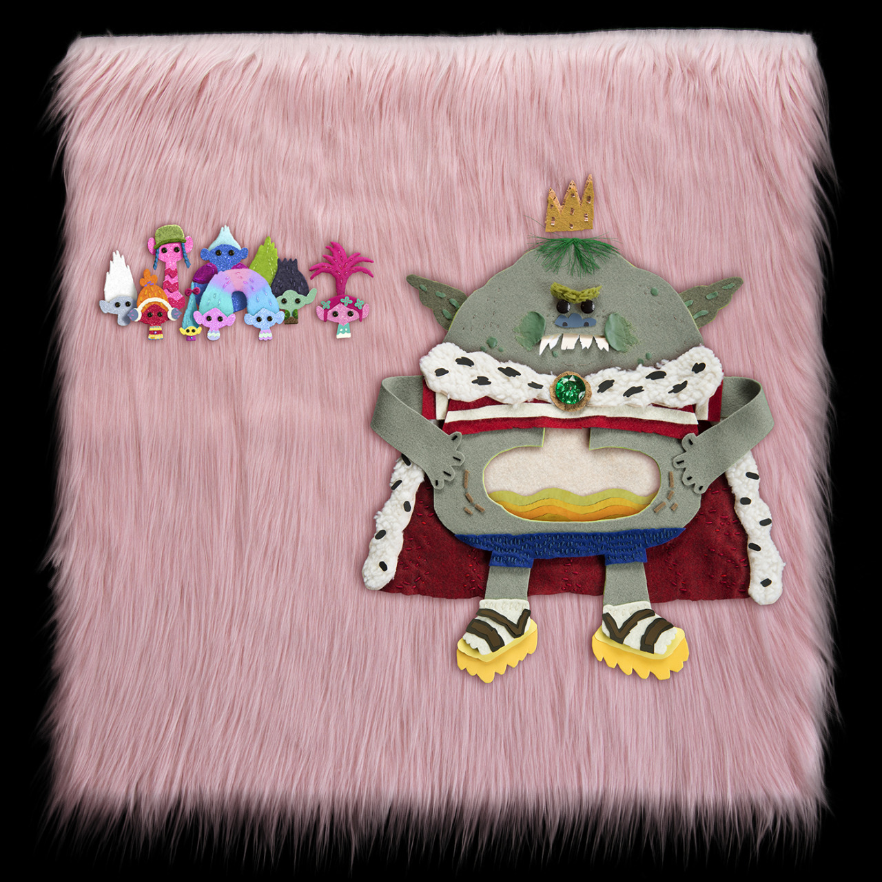 Priscilla Wong — Hand built scrapbook stills from Trolls. This was...