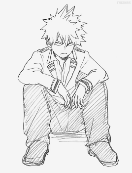 Boku no Hero Academia — Bakugou Katsuki ☆ Sketches by Horikoshi sensei