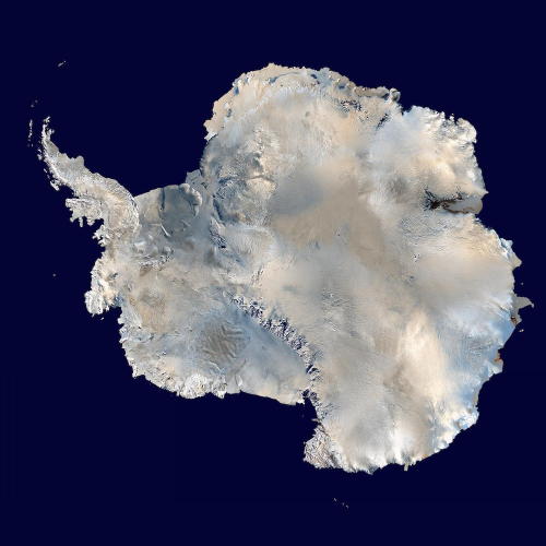 inthenoosphere:Satellite view of Antarctica