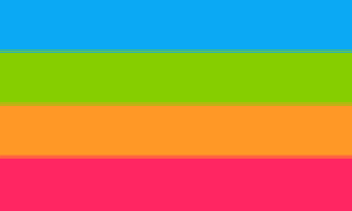 pink yellow blue flag meaning