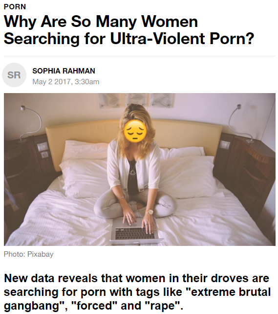 Extreme Violent Porn - The Catalog of the Decline of the West â€” Twice as many women ...