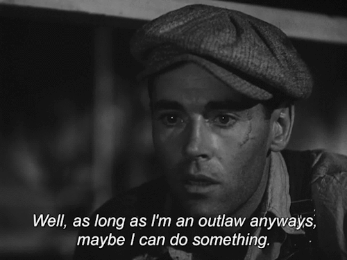 Tom Joad vowing to do something about the injustices of the poor migrant workers