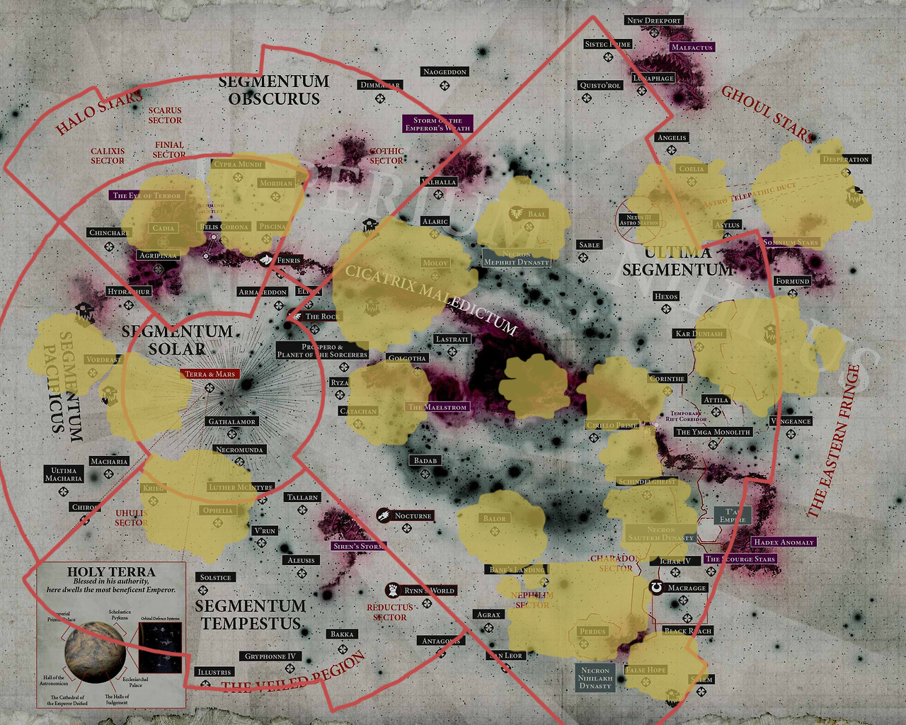 5 Maps of the Segmentums of the Imperium, the... - Nothing Of Value Has ...