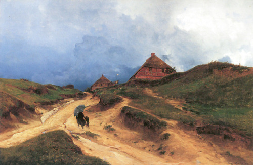 radstudies:Eugen Bracht (German, 1842-1921) - Village Path in...