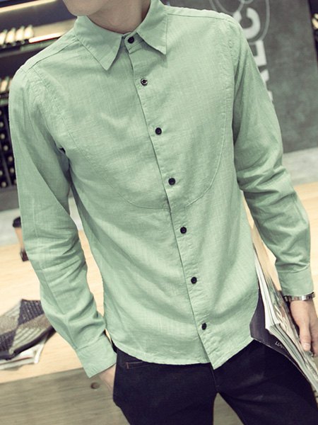 light green shirt men's