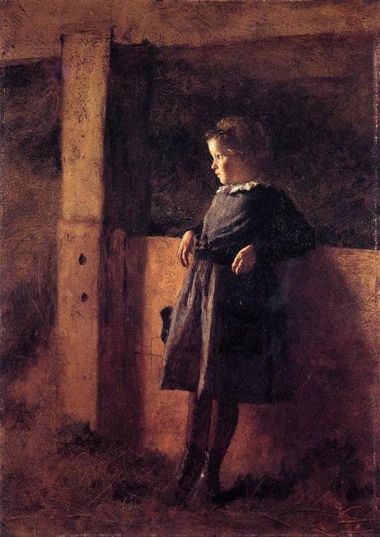 Girl in Barn, 1878, Eastman Johnson