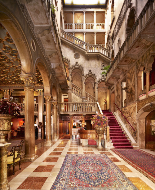 stylish-homes:Lobby for Hotel Danieli, Venice Italy. via...