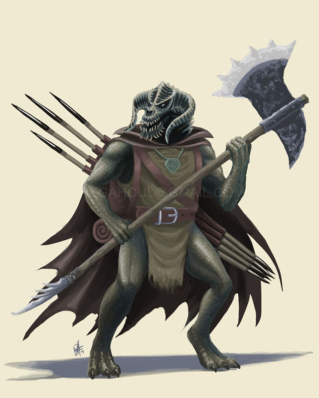 Enter The LAiR - Pegahoul Black Dragonborn Barbarian Based On.