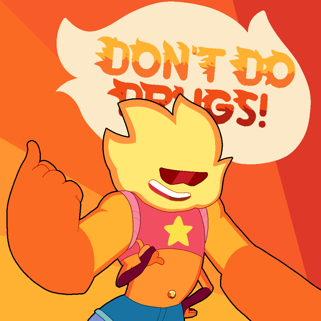 Everyone is doing some sweet fanart for the new ep, and I’m over here making a psa brought to you by Sunstone