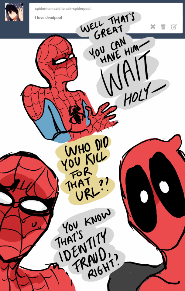 deadpool and spiderman gay porn tumblr