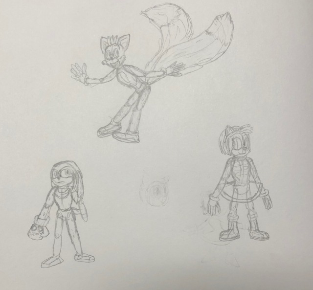 Illustratia, Where Anyone Can Be Anything! — Some sketches of the Sonic