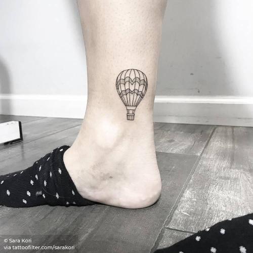 Lucky Bella Tattoos - What a cool hot air balloon tattoo by Shari Qualls  here at Lucky Bella Tattoos in North Little Rock, Arkansas. @unicornsniper  To book an appointment go to www.tattooarkansas.com . . . . . . . #
