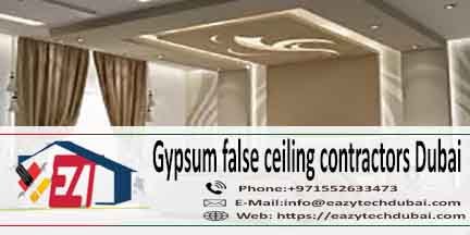Gypsum False Ceiling Contractors in Dubai