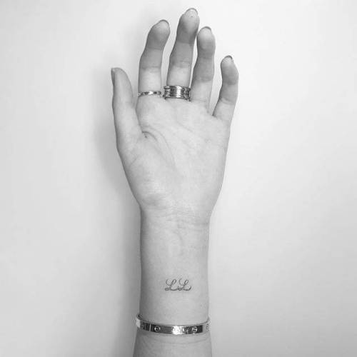 40 Stylish Wrist Initials Tattoos