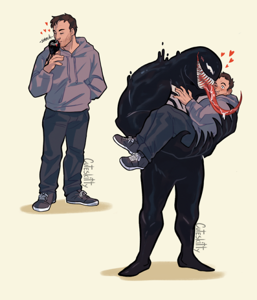 symbrock symbiote venom marvel tom hardy eddie brock art stuff I draw get you a partner that can do both!