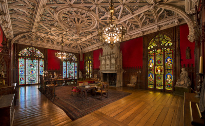 The Gothic Room at Marble House, Newport [3000x1852]