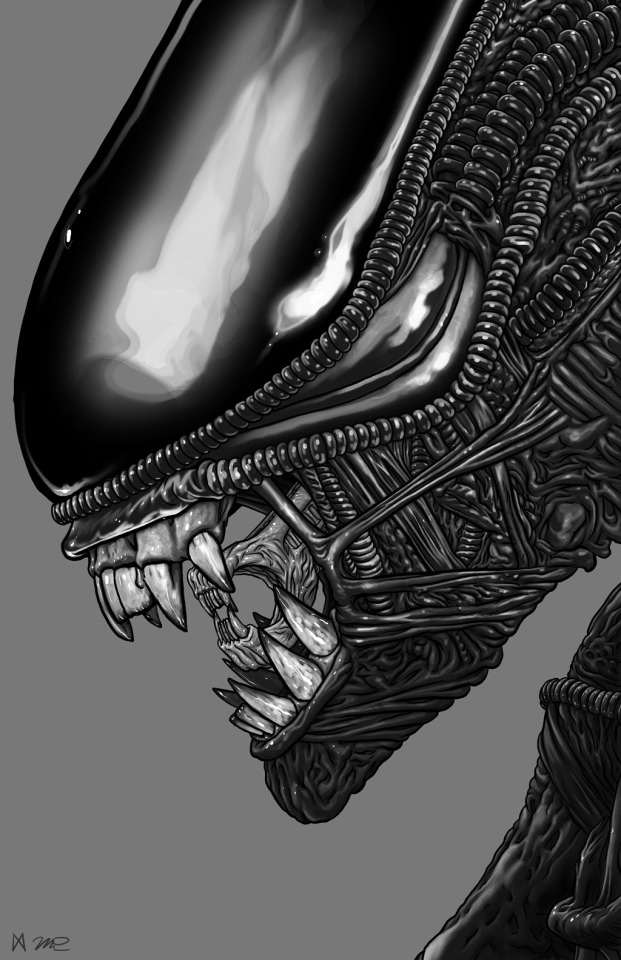 Welcome To The CREEPSHOW — quasilucid: Digital-Doodle: Alien Xenomorph