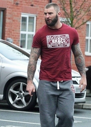 Big, strong tattooed arms, manly beard… as handsome as it gets!