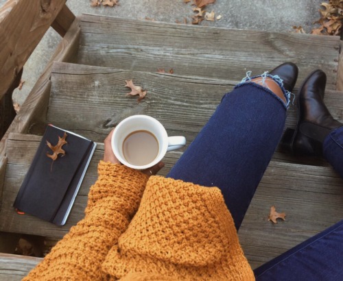 joli–coeur:mustard yellow colored sweaters are life (and so is...