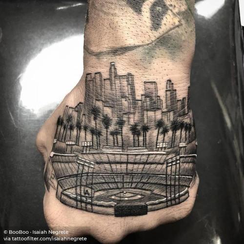 By BooBoo · Isaiah Negrete, done at Shamrock Social Club, West... architecture;black and grey;facebook;hand;isaiahnegrete;location;los angeles;medium size;patriotic;twitter;united states of america