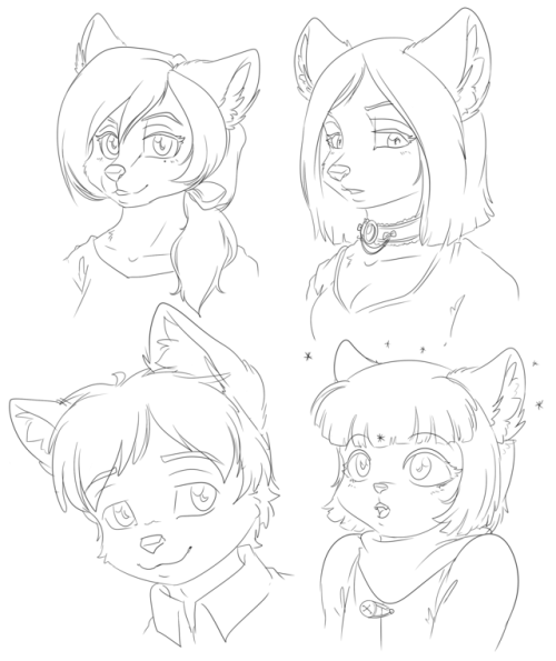 my art sketchdump skecthes furry furry icon furry portrait fox anthro cat artists on tumblr digital art