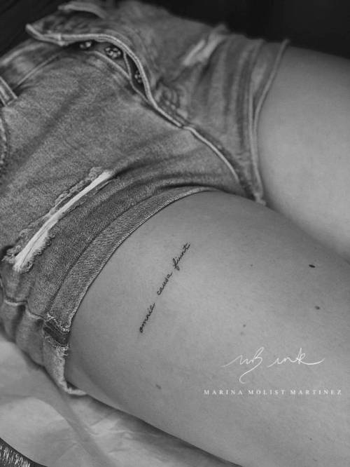 Simple Thigh Tattoos for Girls | My xyz Blog