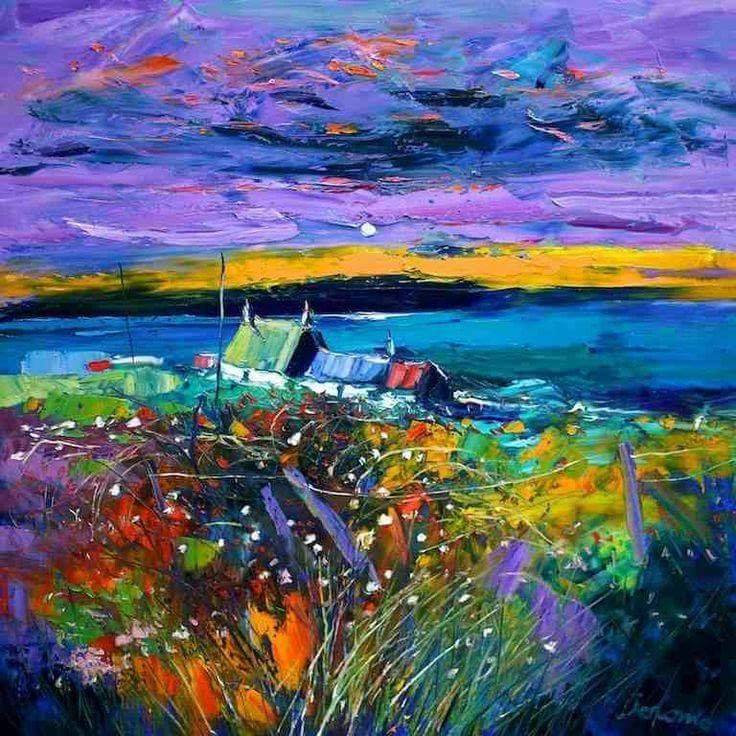rosiesdreams:
â€œBright and colourful .. Art by John Lowrie Morrison
â€