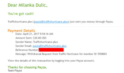 Payment Proof Tumblr - my payment proof from traffichurricane do you need traffic want to get paid to view ads daily advertise to over 253 000 users for free