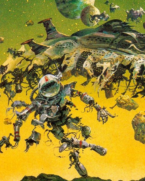 70sscifiart:From the cover to issue 1461 of long-running...