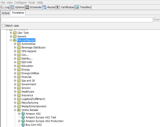 VLTrader create new AS2 partnership template generic