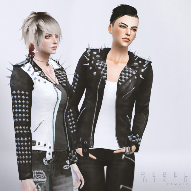 Emily CC Finds - tok–sik: Rebel Biker - ts4 (female) [ 🌟 ] Quick...