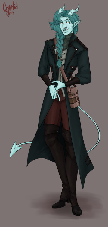 dnd tiefling faun not my ocs commission