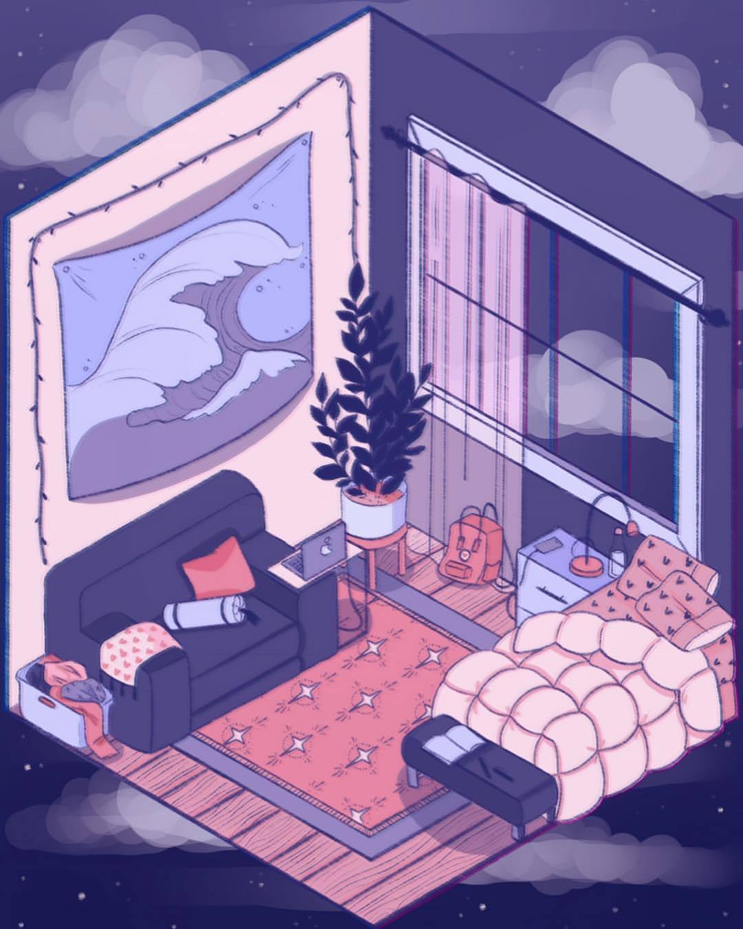 Cute Aesthetic Room Drawing - Largest Wallpaper Portal