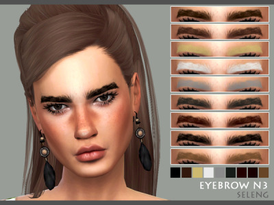 the sims 3 cc eyebrows thick