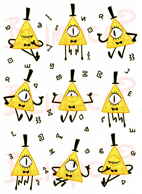 gravity falls triangle man | Tumblr