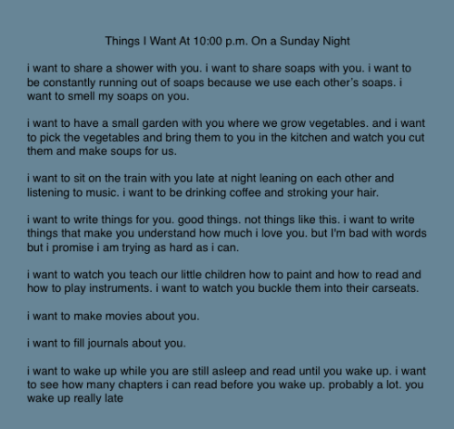 euo:Things I Want On a Sunday NightIsa Gueye