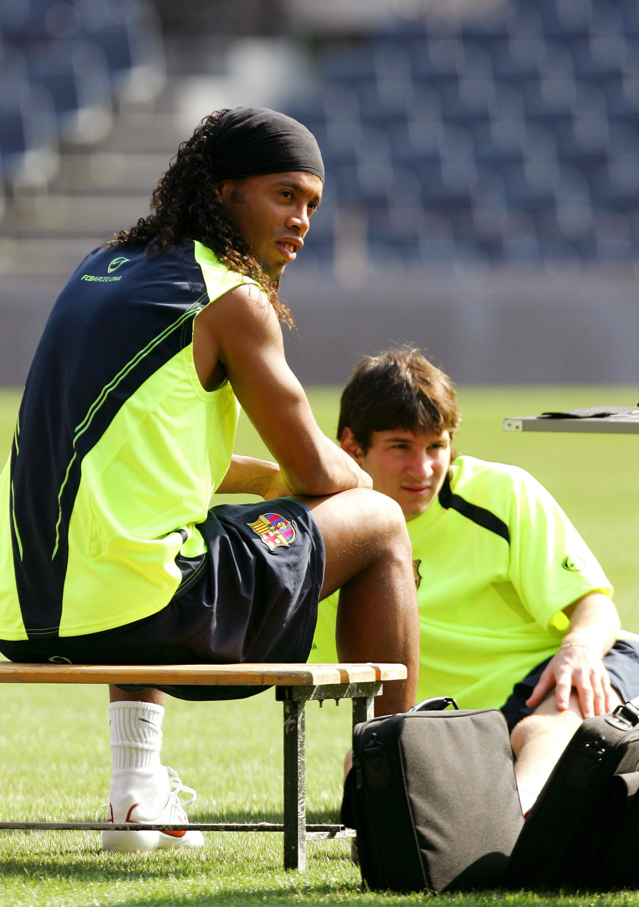 A young Lionel Messi learning from legends… - Squawka Football
