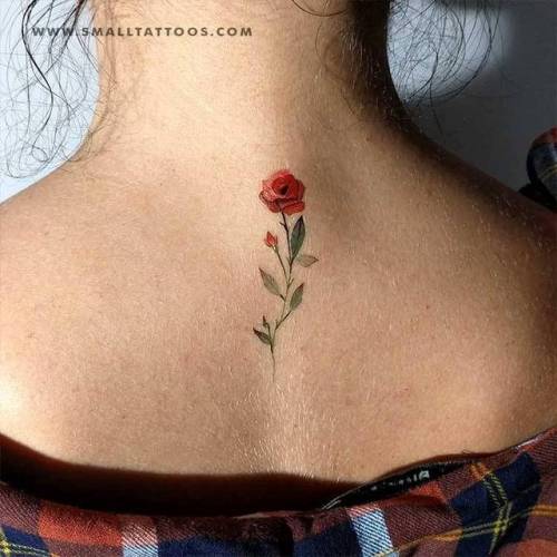 Red rose temporary tattoo by Lena Fedchenko, get it here ► ... flower;rose;nature;temporary;lenafedchenko;red rose