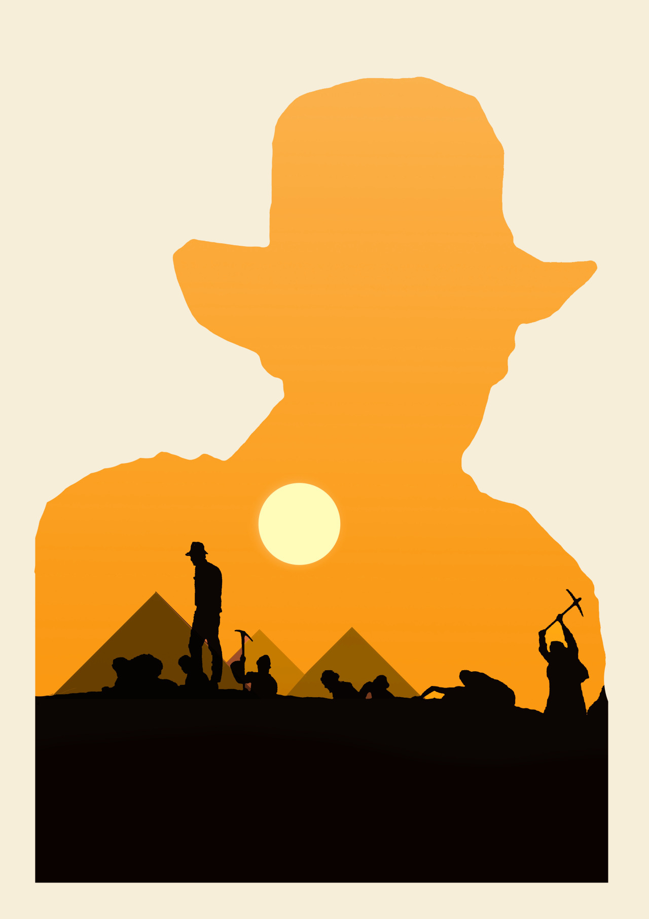 a-dum: Indiana Jones Silhouette Posters... | From Director Steven Spielberg