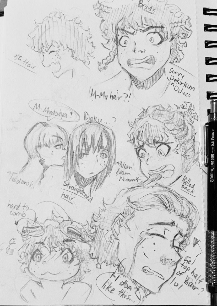 Fluff The Deku The Different Hairstyles Of Izuku Midoriya I